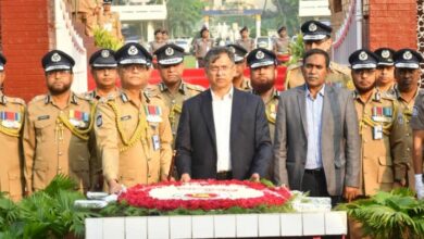 স্বরাষ্ট্রমন্ত্রী-আইজিপির শ্রদ্ধা