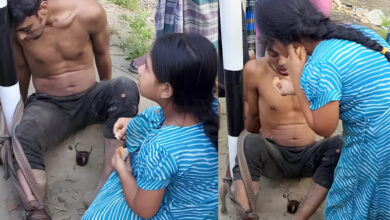 খুঁটিতে বাঁধা বাবা