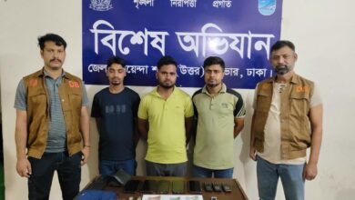 ডাকাত দলের ৩ সদস্য গ্রেপ্তার
